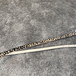 Cheetah print belt